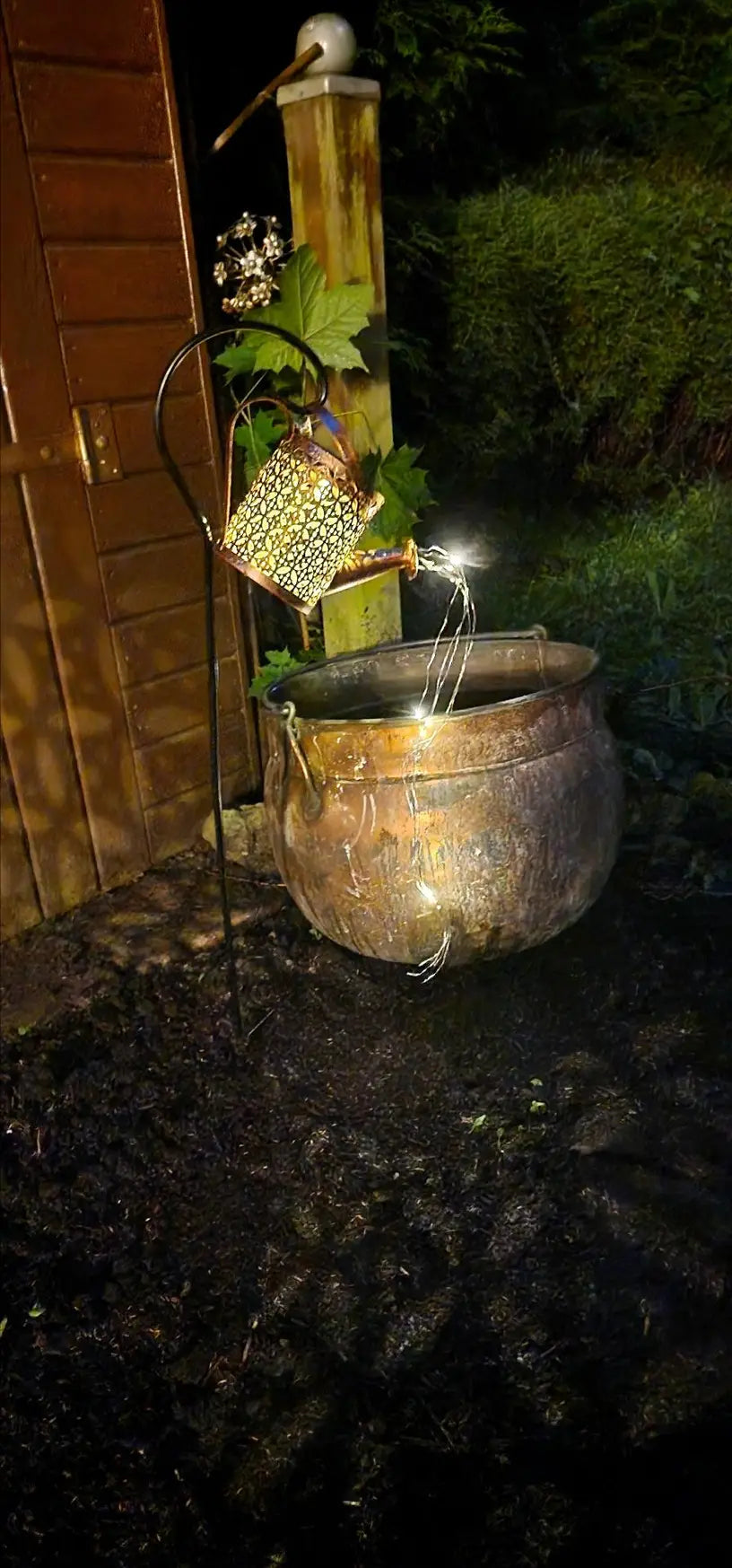 Solar Watering Can With Lights