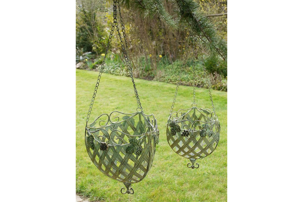 Set of 2 CHO Hanging Baskets