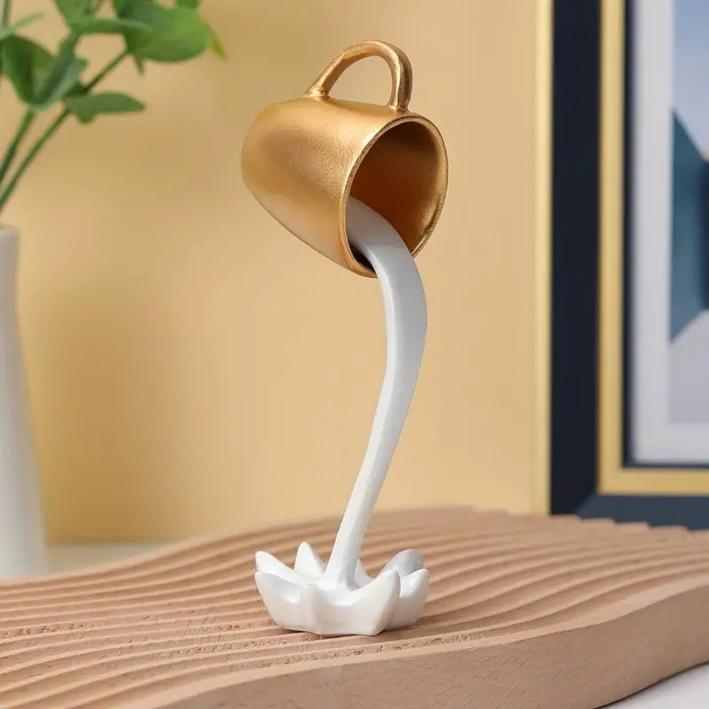 Floating Coffee Cup Sculpture