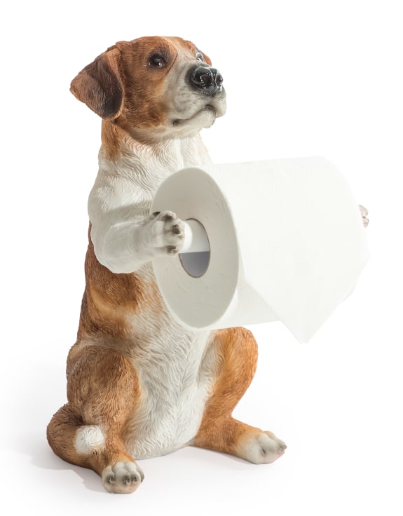 Helpful Hound Toilet Roll Holder