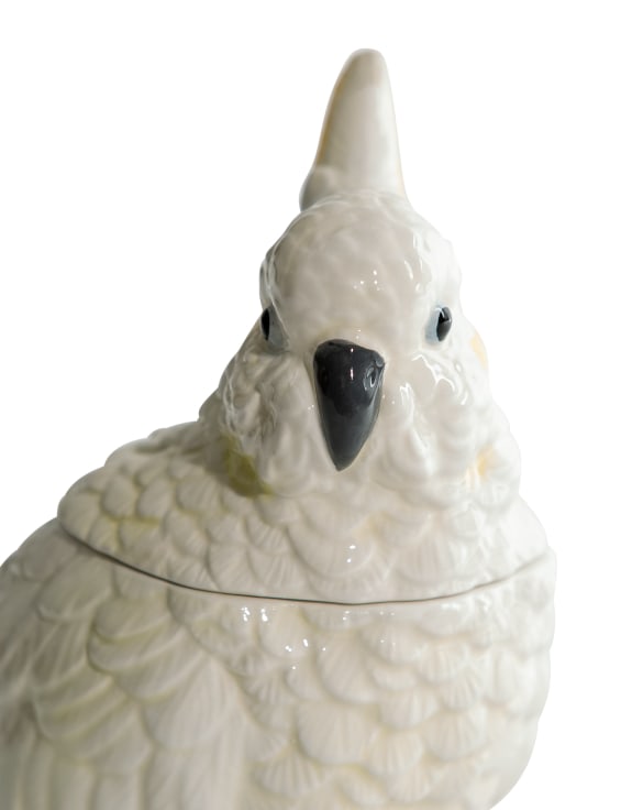 Cockatoo Storage Vase