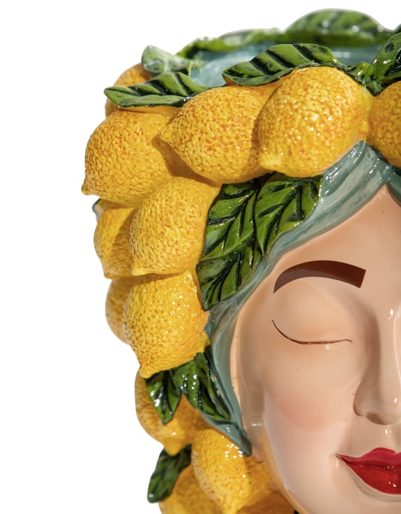 Lady Lemon Bust Vase