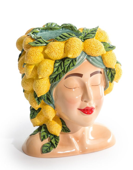 Lady Lemon Bust Vase