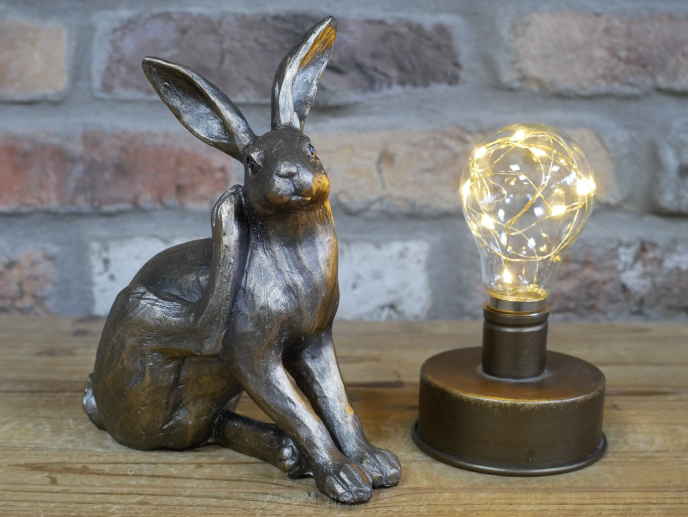 Sitting Bronze Hare ornament/statue figurine – Decor Vibes Ltd