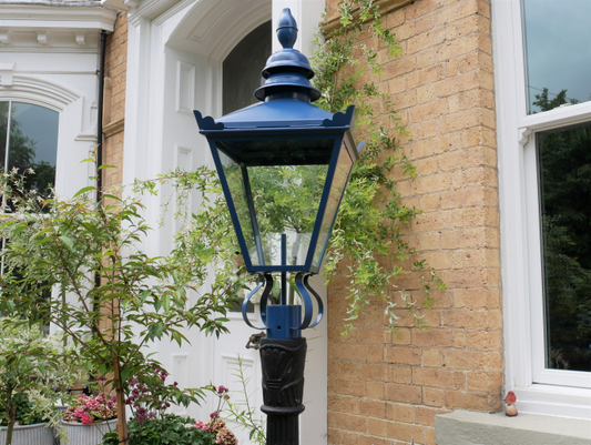 Medium Blue Top Lamp Posts