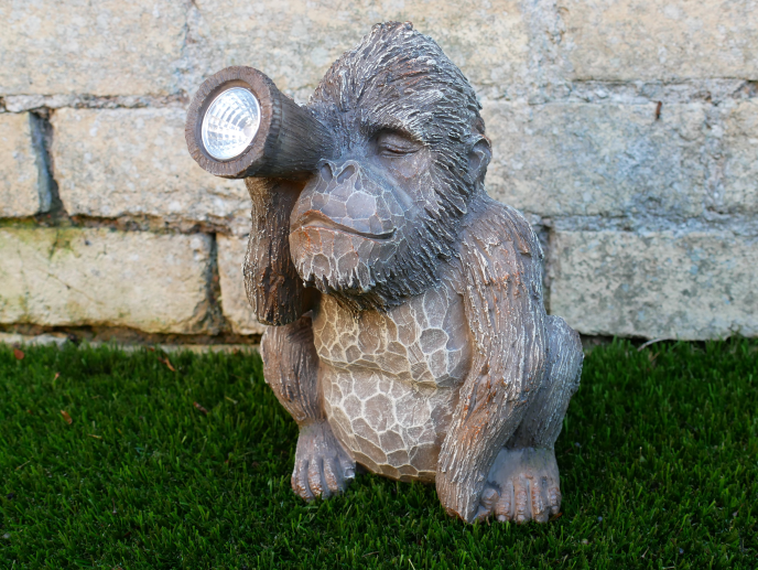 Monkey Solar Light Garden Ornament – Decor Vibes Ltd