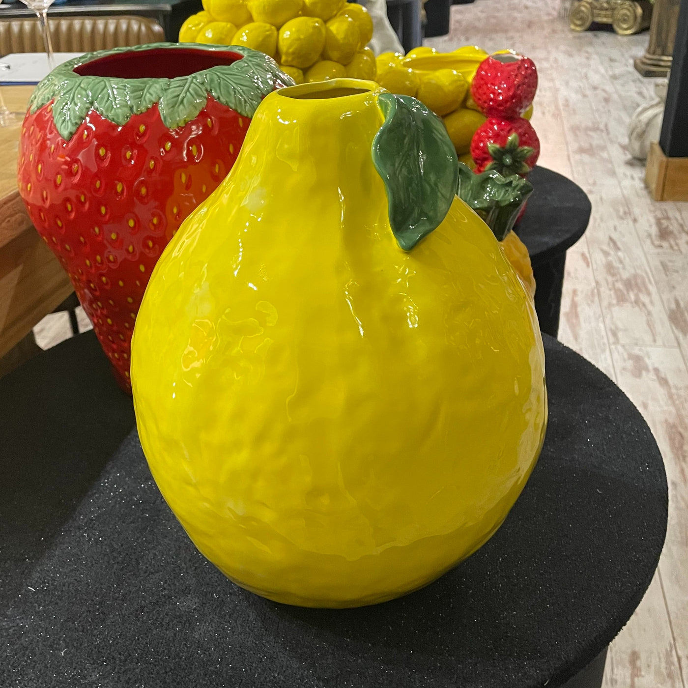 Ceramic Large Lemon Vase