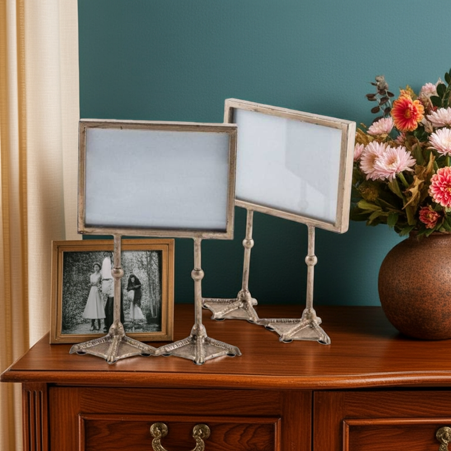 Pair of Antique Silver 5x7