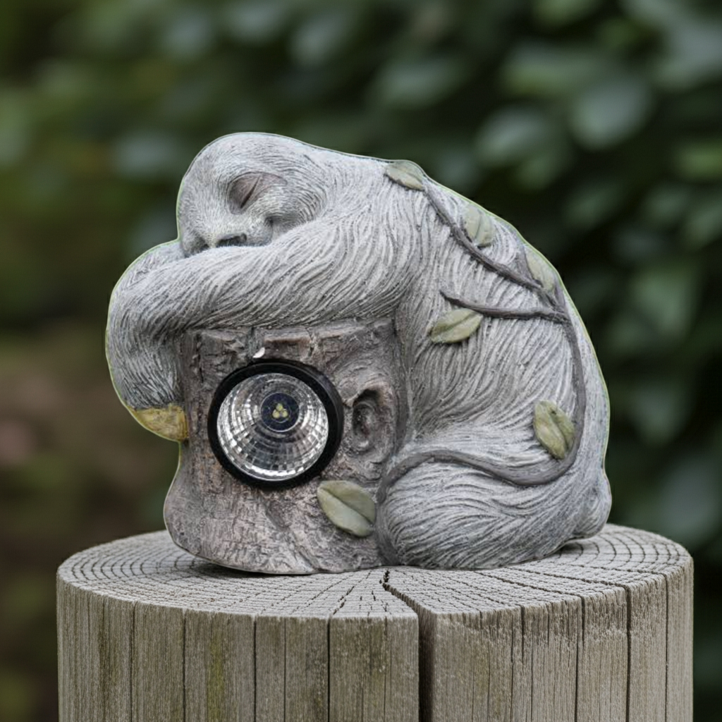 Sloth Solar Light Sloth With Led Solar Light / Ornament Figure – Decor Vibes Ltd