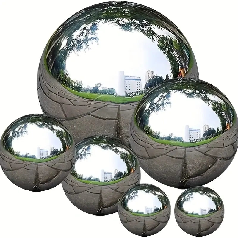 6pcs Stainless Steel Hollow Gazing Ball