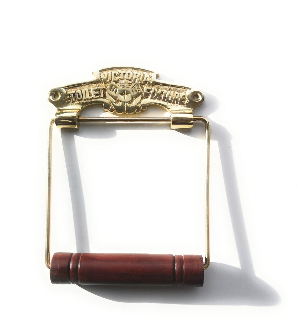Victoria Toilet Roll Holder - Polished Brass