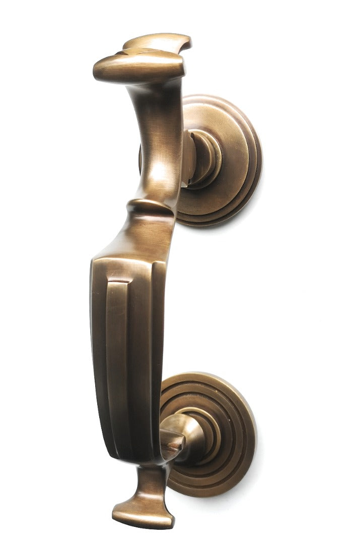 Solid Brass Doctor Door Knocker 8'' Supplied with Fixing Bolts (200x65)