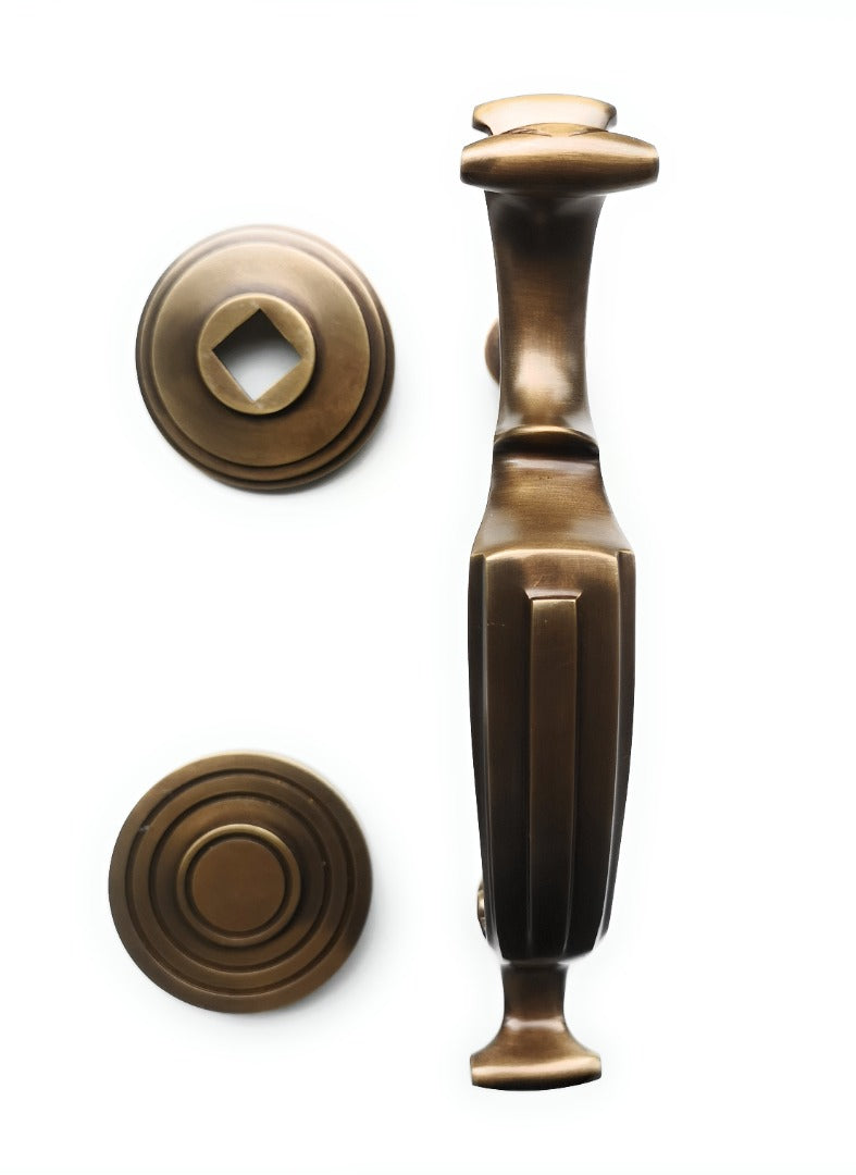 Solid Brass Doctor Door Knocker 8'' Supplied with Fixing Bolts (200x65)