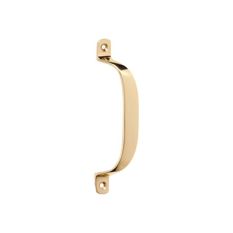 Solid Brass Cabinet PULLS Offset Pull Handle-Polished Brass 100 MM